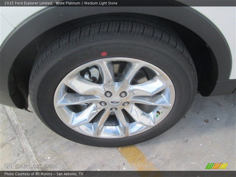 White Platinum / Medium Light Stone 2015 Ford Explorer Limited