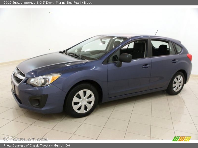 Marine Blue Pearl / Black 2012 Subaru Impreza 2.0i 5 Door