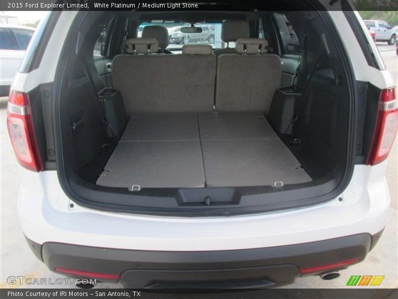 White Platinum / Medium Light Stone 2015 Ford Explorer Limited
