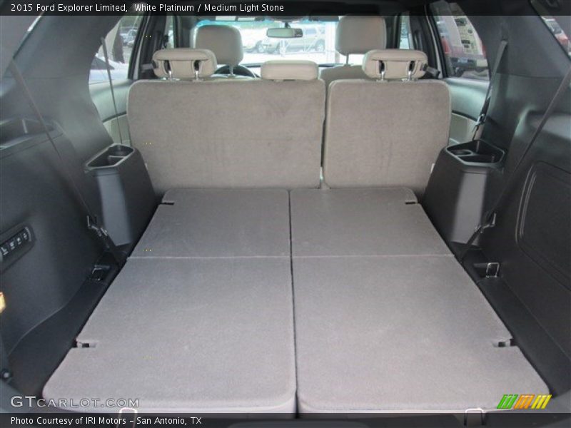 White Platinum / Medium Light Stone 2015 Ford Explorer Limited