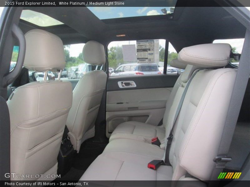 White Platinum / Medium Light Stone 2015 Ford Explorer Limited