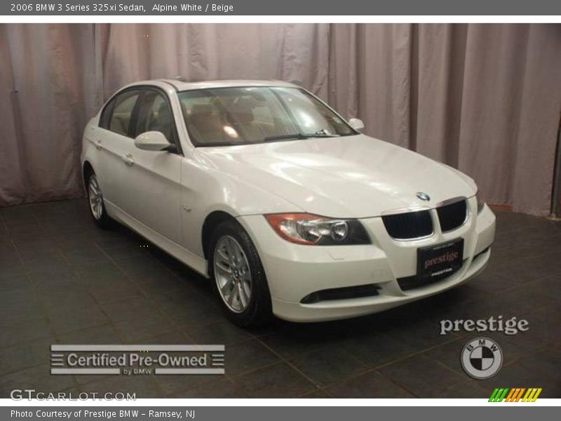Alpine White / Beige 2006 BMW 3 Series 325xi Sedan