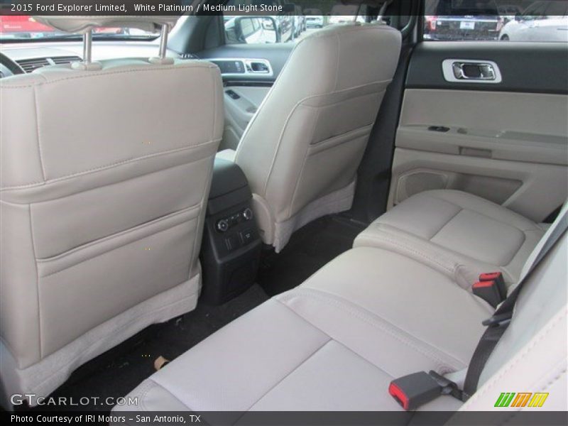 White Platinum / Medium Light Stone 2015 Ford Explorer Limited