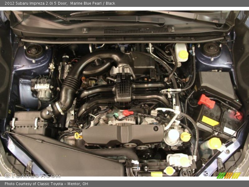 Marine Blue Pearl / Black 2012 Subaru Impreza 2.0i 5 Door