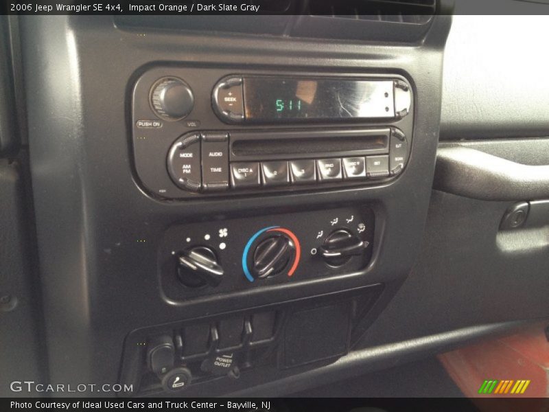 Impact Orange / Dark Slate Gray 2006 Jeep Wrangler SE 4x4