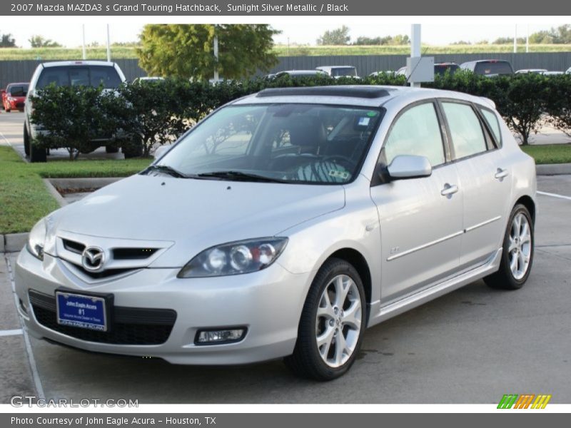 Sunlight Silver Metallic / Black 2007 Mazda MAZDA3 s Grand Touring Hatchback