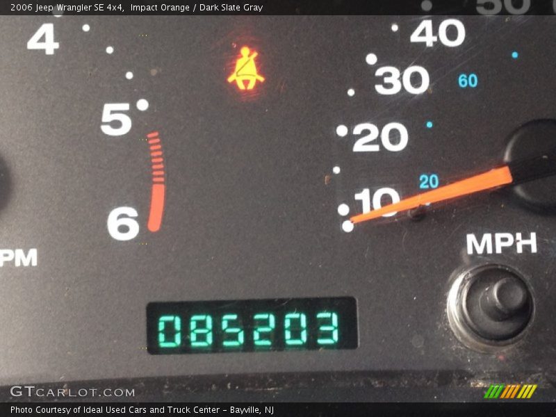 Impact Orange / Dark Slate Gray 2006 Jeep Wrangler SE 4x4