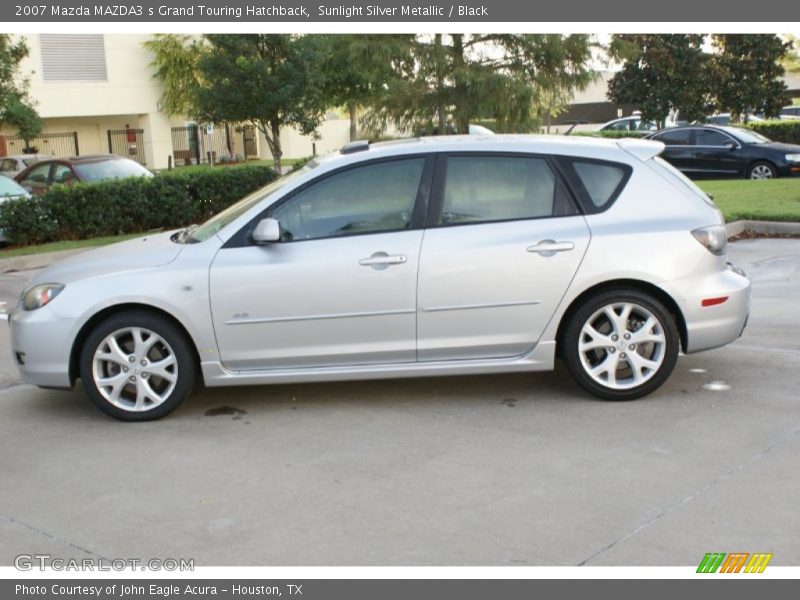 Sunlight Silver Metallic / Black 2007 Mazda MAZDA3 s Grand Touring Hatchback