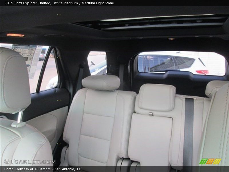 White Platinum / Medium Light Stone 2015 Ford Explorer Limited