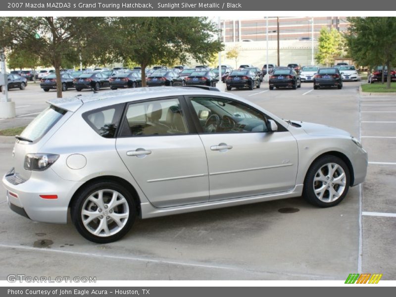 Sunlight Silver Metallic / Black 2007 Mazda MAZDA3 s Grand Touring Hatchback