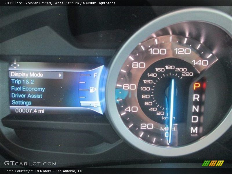 White Platinum / Medium Light Stone 2015 Ford Explorer Limited