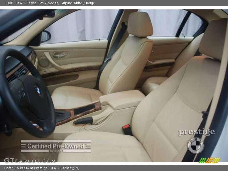 Alpine White / Beige 2006 BMW 3 Series 325xi Sedan