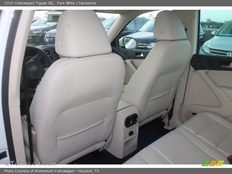 Pure White / Sandstone 2015 Volkswagen Tiguan SEL