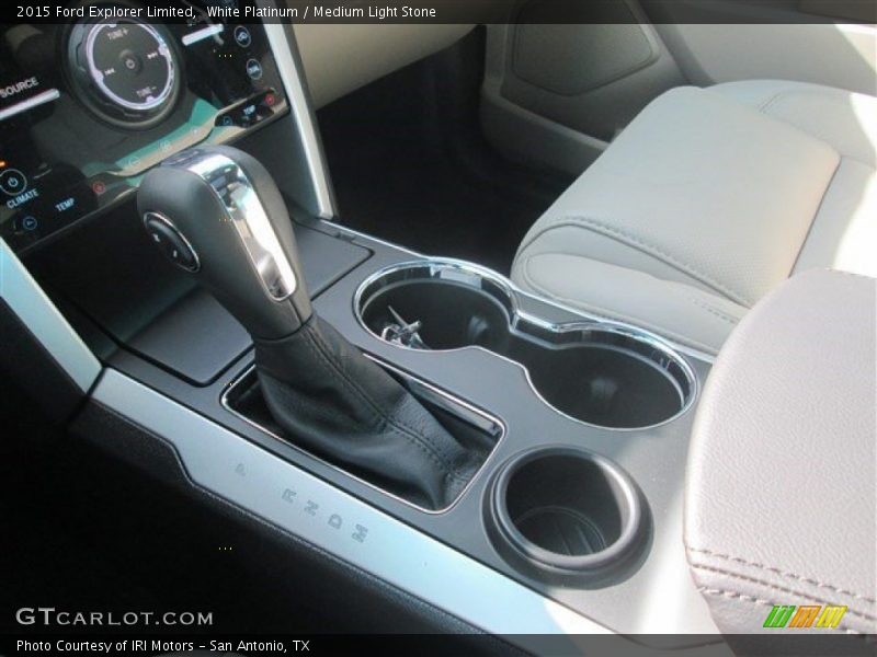 White Platinum / Medium Light Stone 2015 Ford Explorer Limited