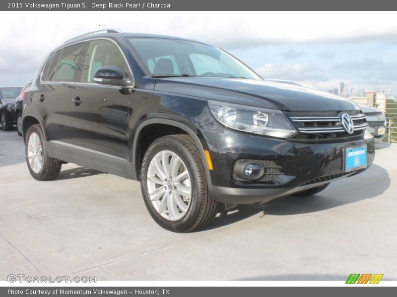 Deep Black Pearl / Charcoal 2015 Volkswagen Tiguan S