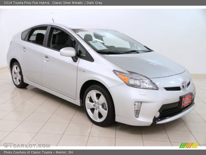 Classic Silver Metallic / Dark Gray 2014 Toyota Prius Five Hybrid