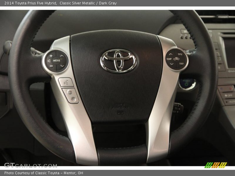 Classic Silver Metallic / Dark Gray 2014 Toyota Prius Five Hybrid