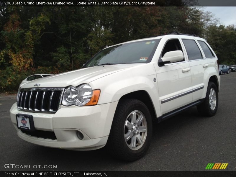 Stone White / Dark Slate Gray/Light Graystone 2008 Jeep Grand Cherokee Limited 4x4
