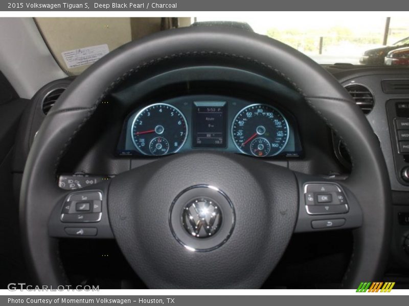 Deep Black Pearl / Charcoal 2015 Volkswagen Tiguan S