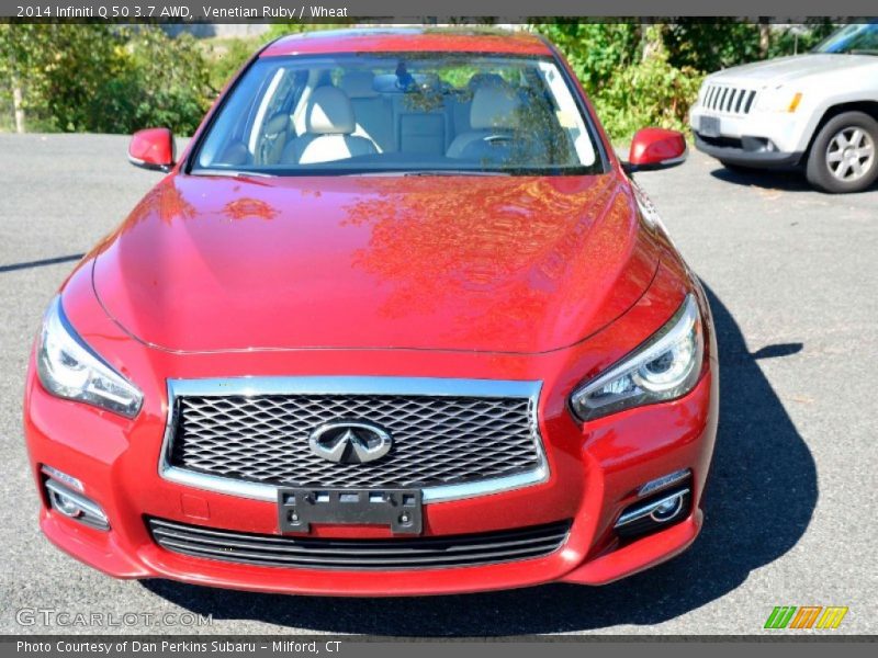 Venetian Ruby / Wheat 2014 Infiniti Q 50 3.7 AWD