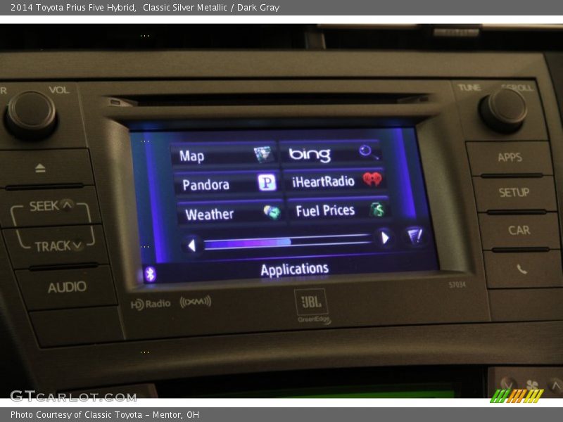 Classic Silver Metallic / Dark Gray 2014 Toyota Prius Five Hybrid