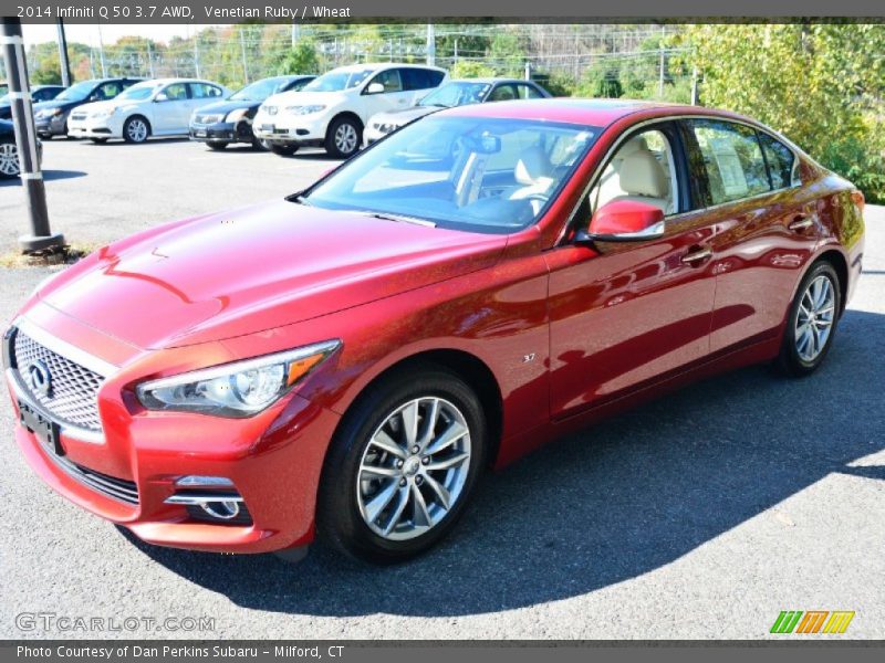 Venetian Ruby / Wheat 2014 Infiniti Q 50 3.7 AWD