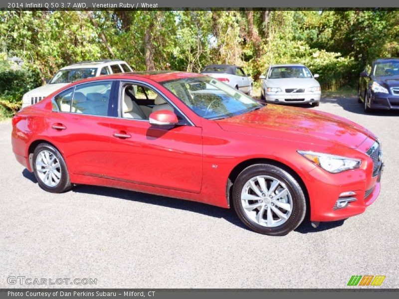 Venetian Ruby / Wheat 2014 Infiniti Q 50 3.7 AWD