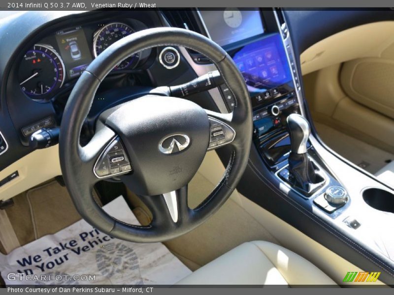 Venetian Ruby / Wheat 2014 Infiniti Q 50 3.7 AWD