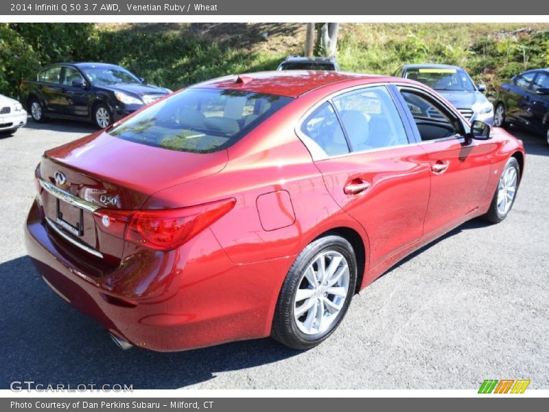 Venetian Ruby / Wheat 2014 Infiniti Q 50 3.7 AWD