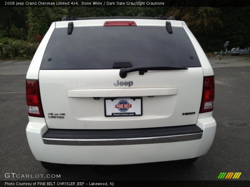 Stone White / Dark Slate Gray/Light Graystone 2008 Jeep Grand Cherokee Limited 4x4