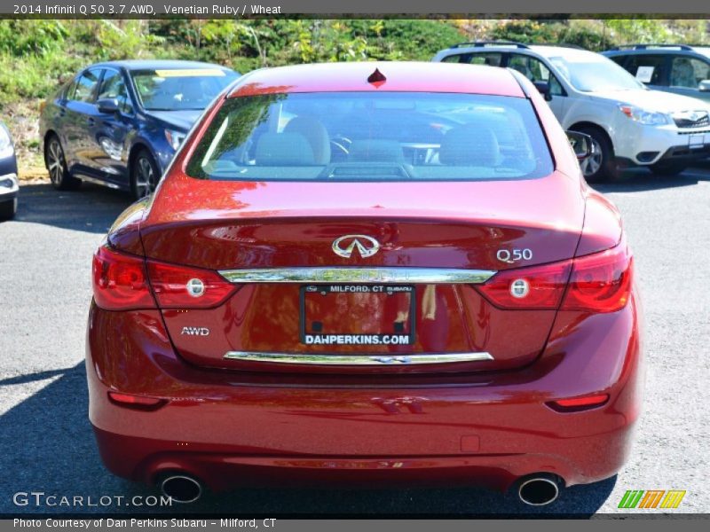 Venetian Ruby / Wheat 2014 Infiniti Q 50 3.7 AWD