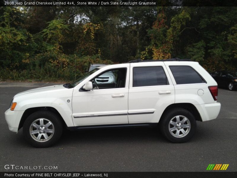 Stone White / Dark Slate Gray/Light Graystone 2008 Jeep Grand Cherokee Limited 4x4