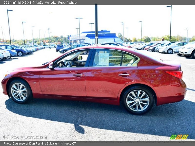 Venetian Ruby / Wheat 2014 Infiniti Q 50 3.7 AWD