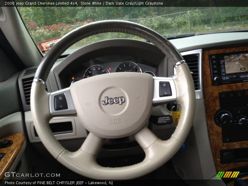 Stone White / Dark Slate Gray/Light Graystone 2008 Jeep Grand Cherokee Limited 4x4