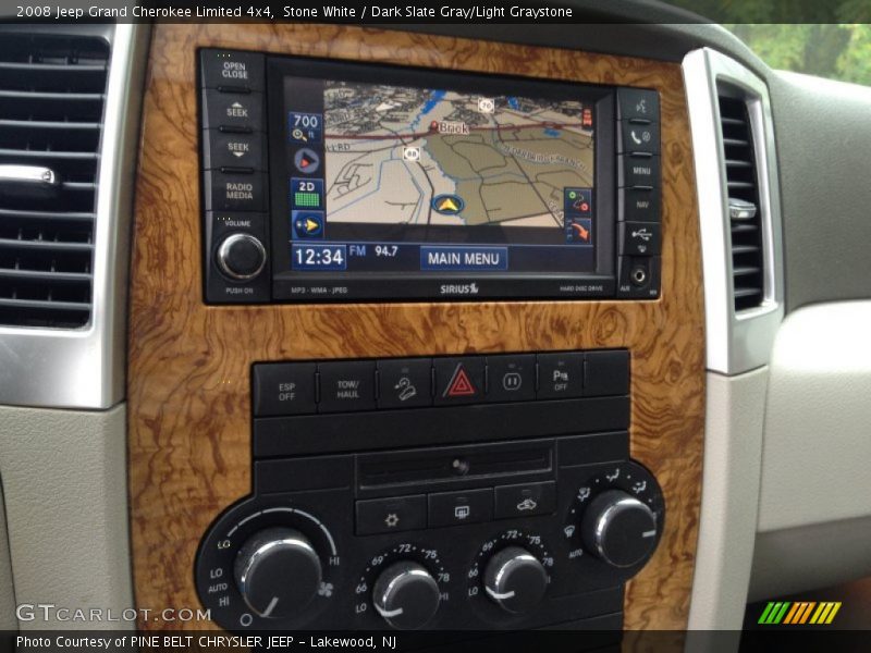 Stone White / Dark Slate Gray/Light Graystone 2008 Jeep Grand Cherokee Limited 4x4