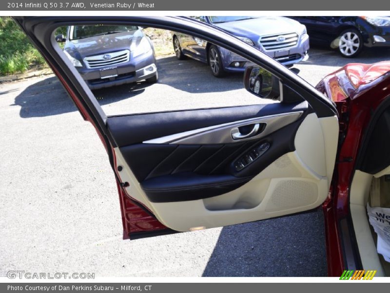 Venetian Ruby / Wheat 2014 Infiniti Q 50 3.7 AWD