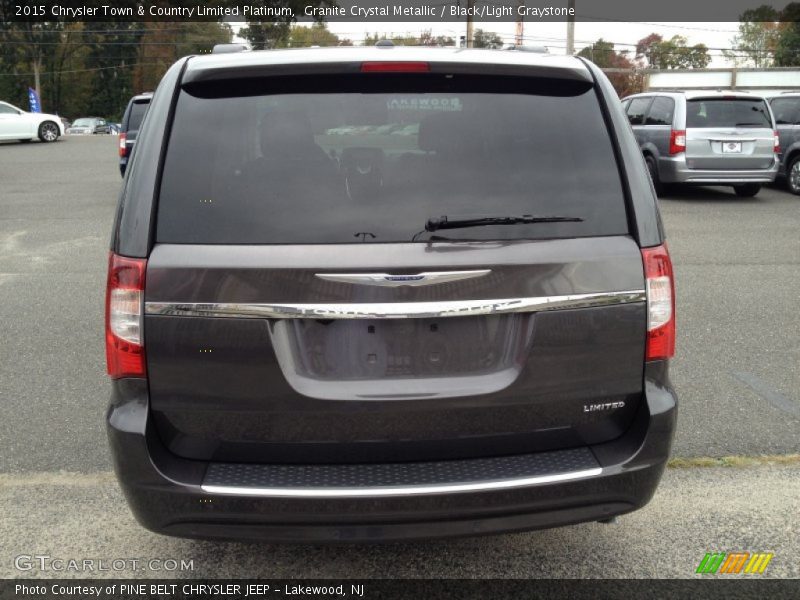 Granite Crystal Metallic / Black/Light Graystone 2015 Chrysler Town & Country Limited Platinum