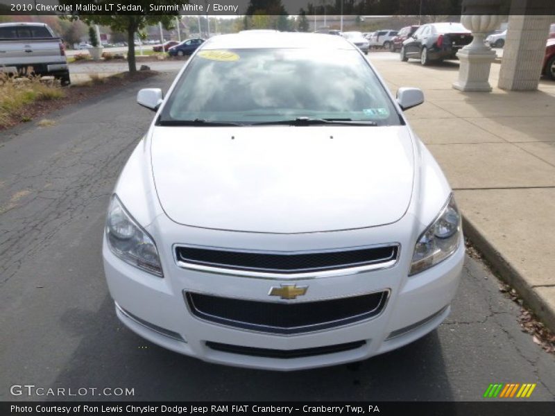 Summit White / Ebony 2010 Chevrolet Malibu LT Sedan