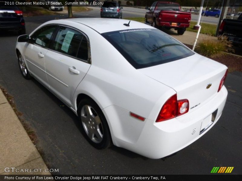 Summit White / Ebony 2010 Chevrolet Malibu LT Sedan