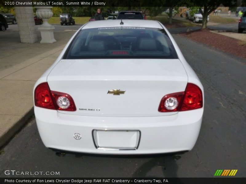 Summit White / Ebony 2010 Chevrolet Malibu LT Sedan