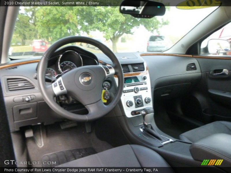 Summit White / Ebony 2010 Chevrolet Malibu LT Sedan