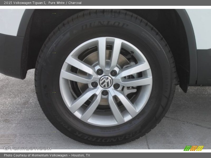 Pure White / Charcoal 2015 Volkswagen Tiguan S