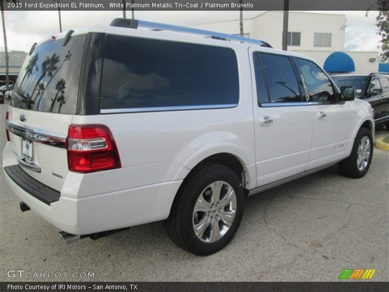 White Platinum Metallic Tri-Coat / Platinum Brunello 2015 Ford Expedition EL Platinum