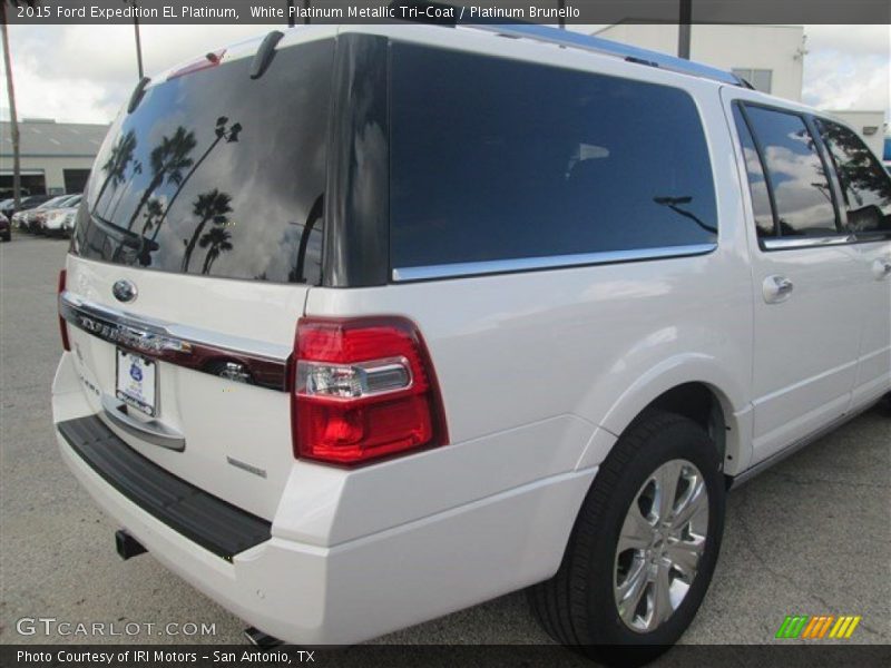 White Platinum Metallic Tri-Coat / Platinum Brunello 2015 Ford Expedition EL Platinum