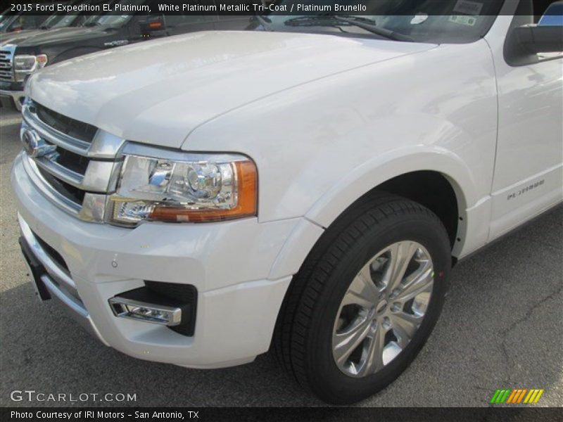 White Platinum Metallic Tri-Coat / Platinum Brunello 2015 Ford Expedition EL Platinum
