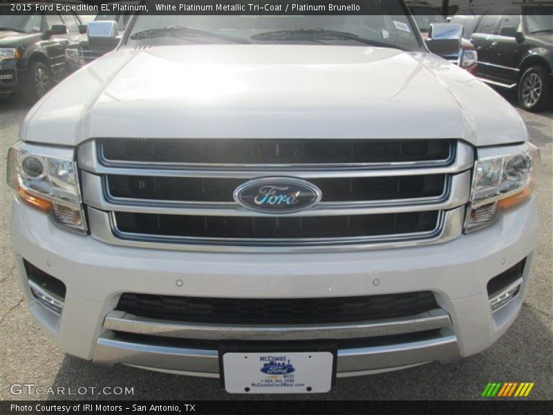 White Platinum Metallic Tri-Coat / Platinum Brunello 2015 Ford Expedition EL Platinum