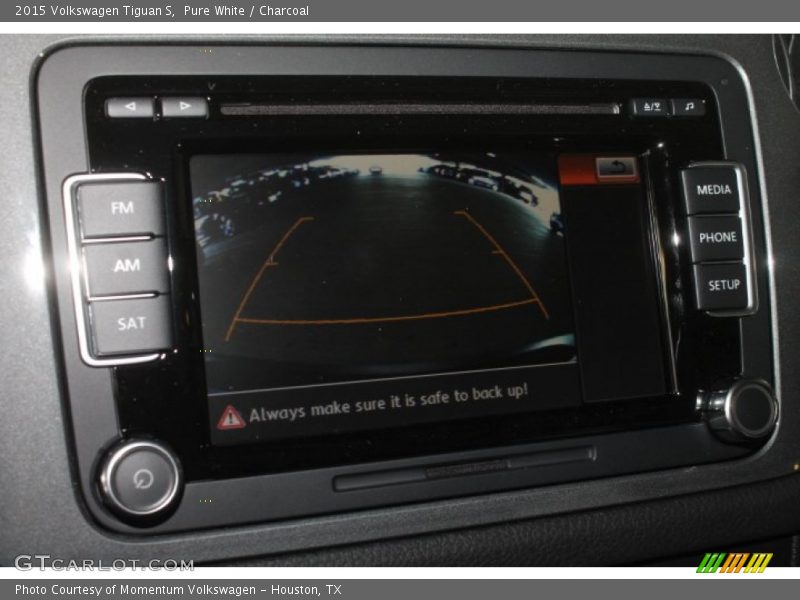 Pure White / Charcoal 2015 Volkswagen Tiguan S