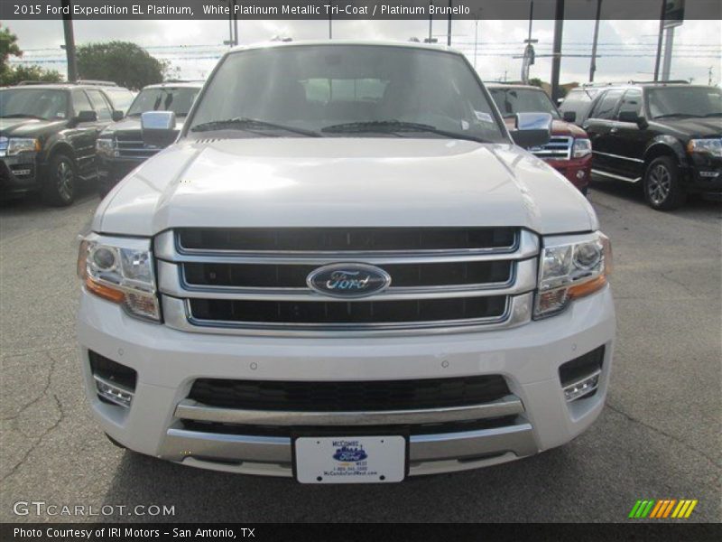 White Platinum Metallic Tri-Coat / Platinum Brunello 2015 Ford Expedition EL Platinum