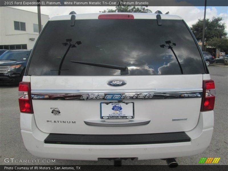 White Platinum Metallic Tri-Coat / Platinum Brunello 2015 Ford Expedition EL Platinum