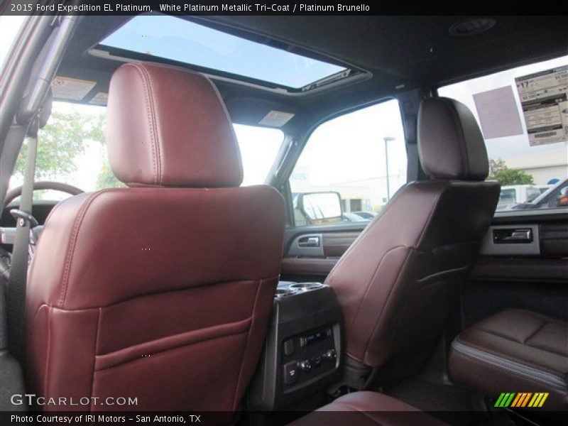 White Platinum Metallic Tri-Coat / Platinum Brunello 2015 Ford Expedition EL Platinum